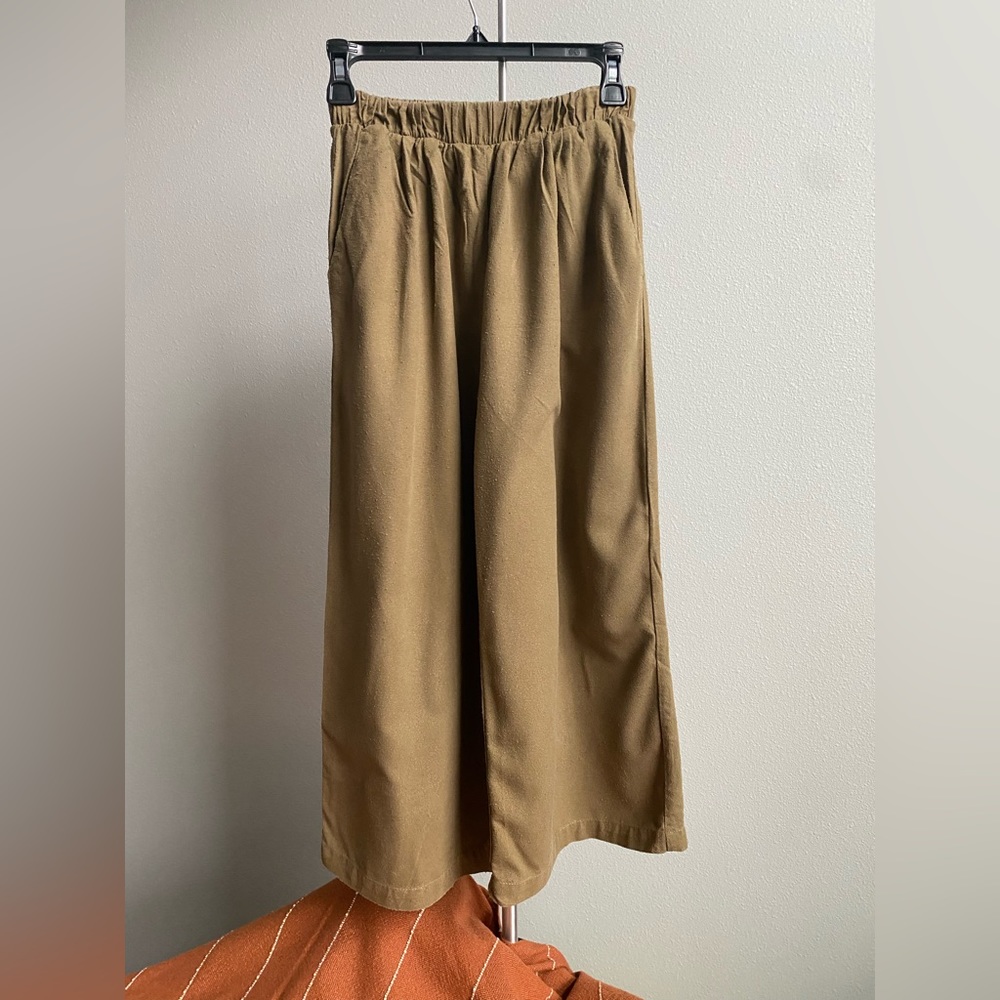 Ozma Crop wide leg, Regen silk noil